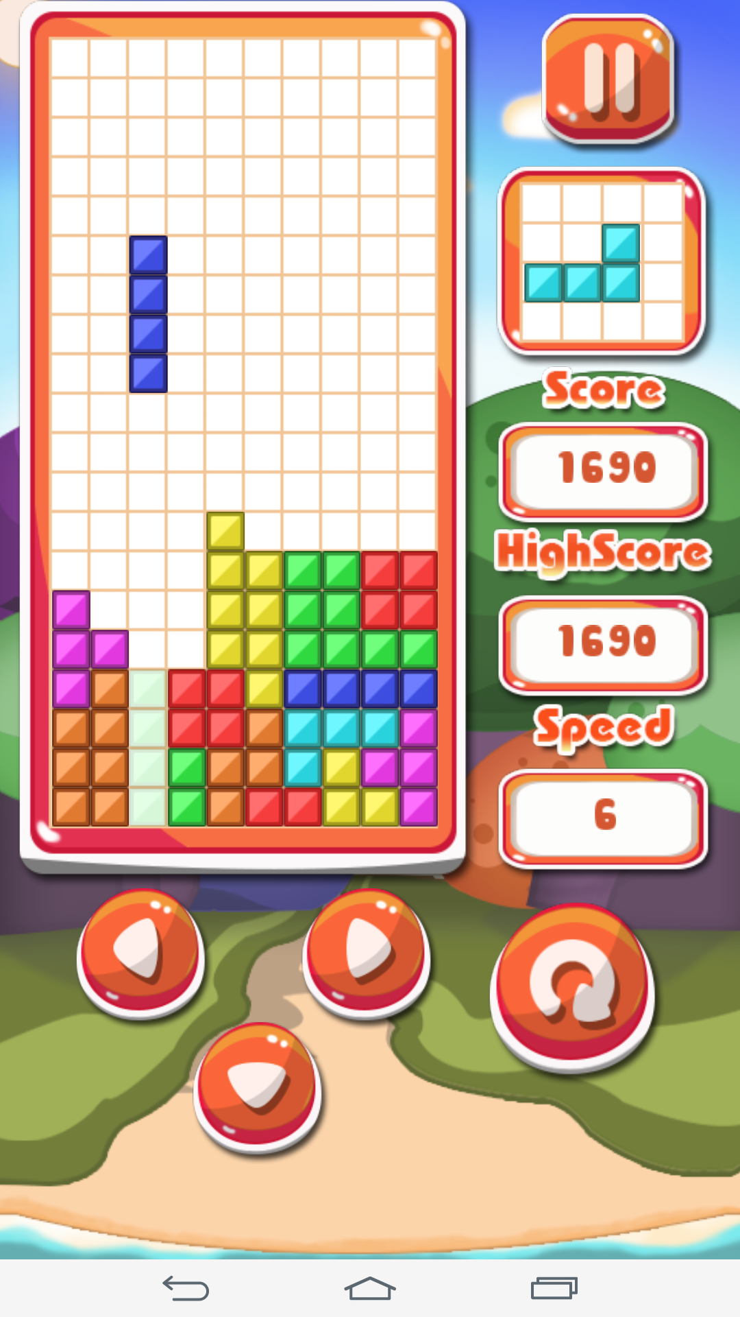 テトリス - レンガの夏 ภาพหน้าจอเกม