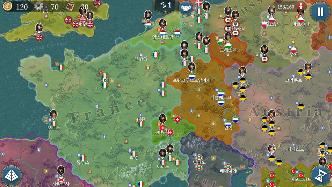 유럽전쟁6: 1804 - 나폴레옹 전쟁 제국 전략게임 게임 스크린 샷