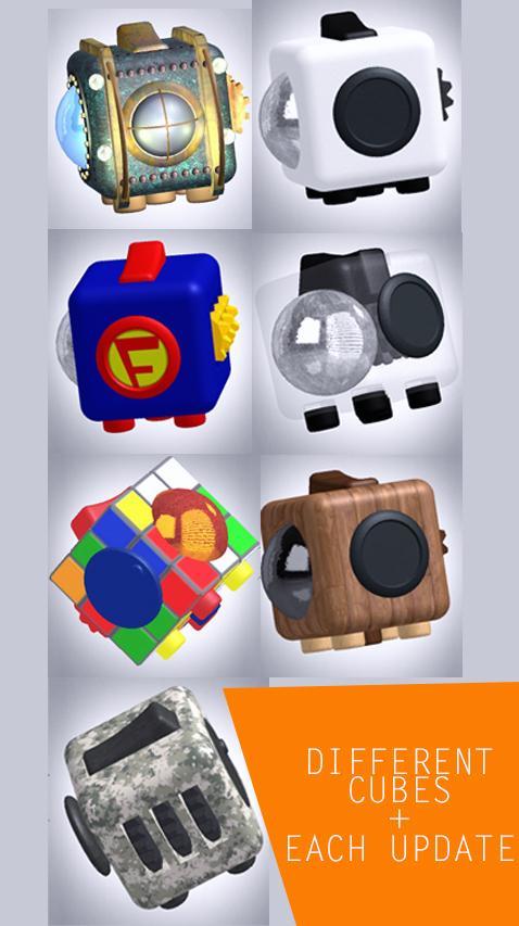 Screenshot of Fidget Cube 3D