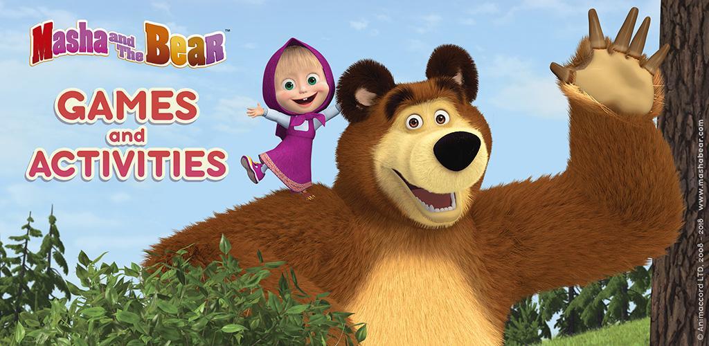 Banner of Masha and the Bear. Games & Activities 14.5