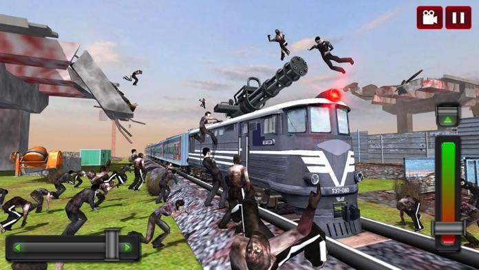 Train shooting : Zombie War Game Screenshot
