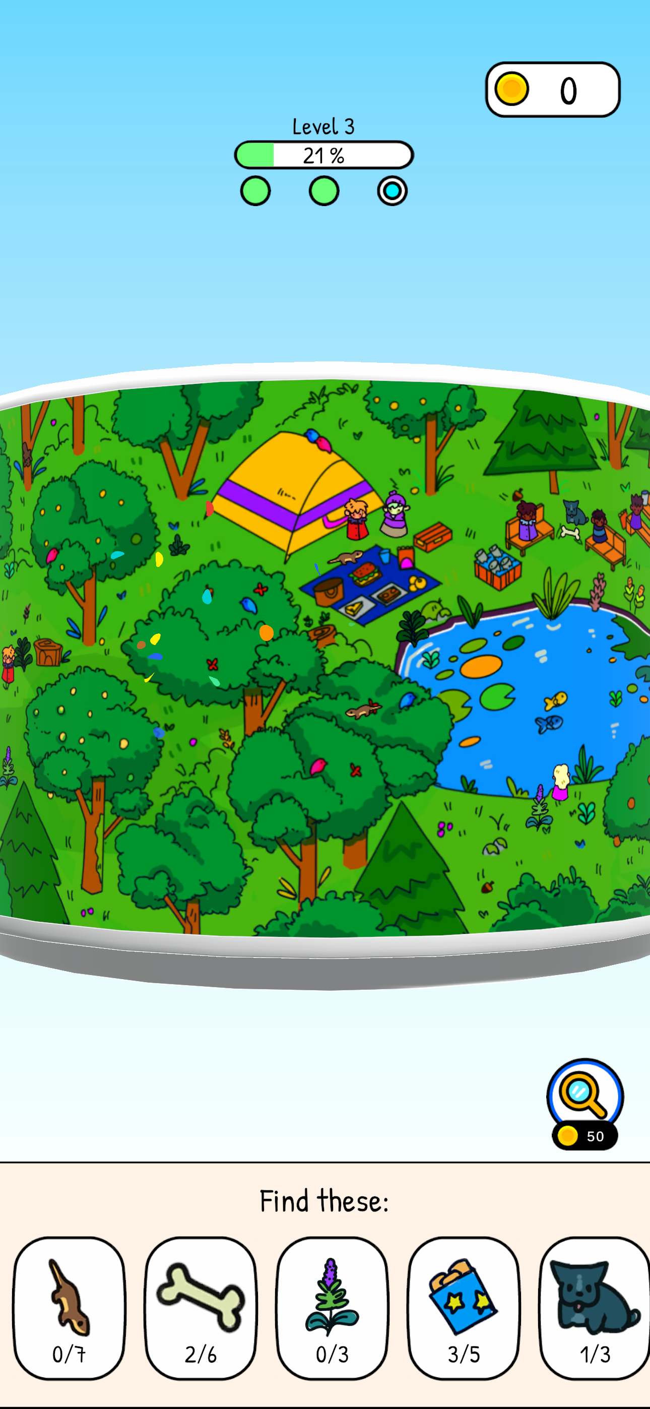 Cuplikan Layar Game Hidden Art 3D