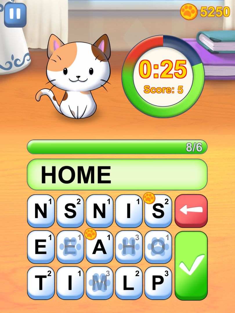 Screenshot of Word Cats