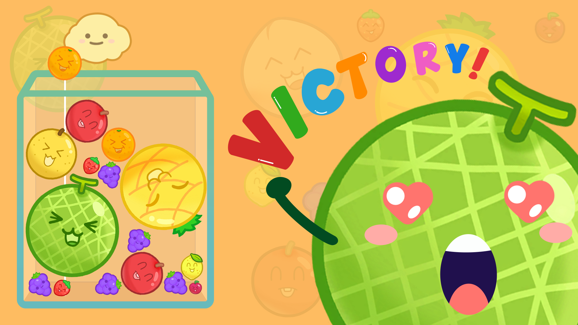 Cuplikan Layar Game Melon Drop - Merge Fruit