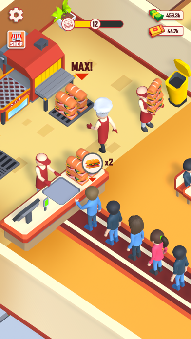 Fast Food Fever - Idle Tycoon ゲームのスクリーンショット