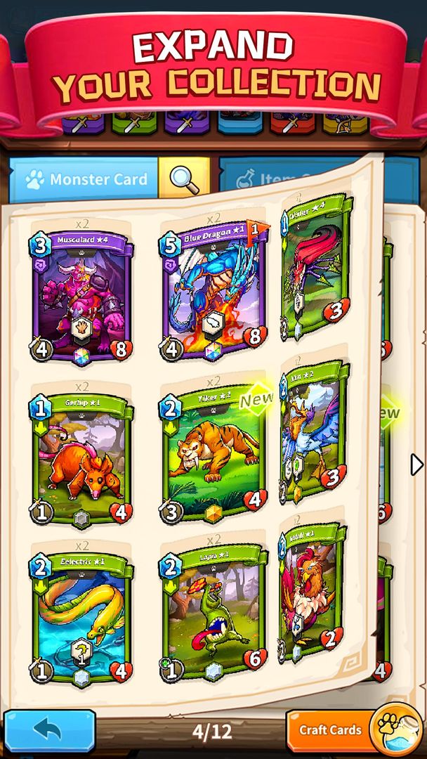 Screenshot of Card Monsters: 3 Minute Duels