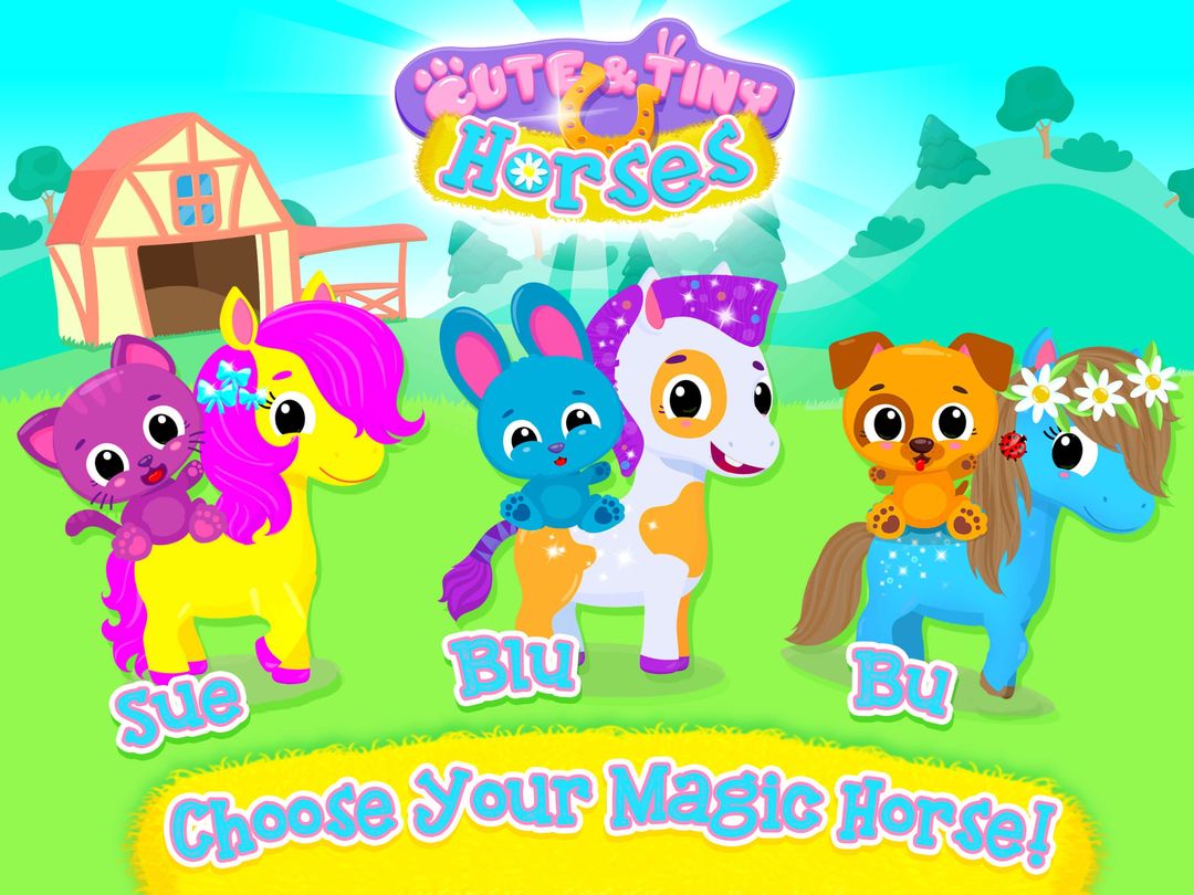 Cute & Tiny Horses - Baby Pony Care & Hair Salon 게임 스크린 샷