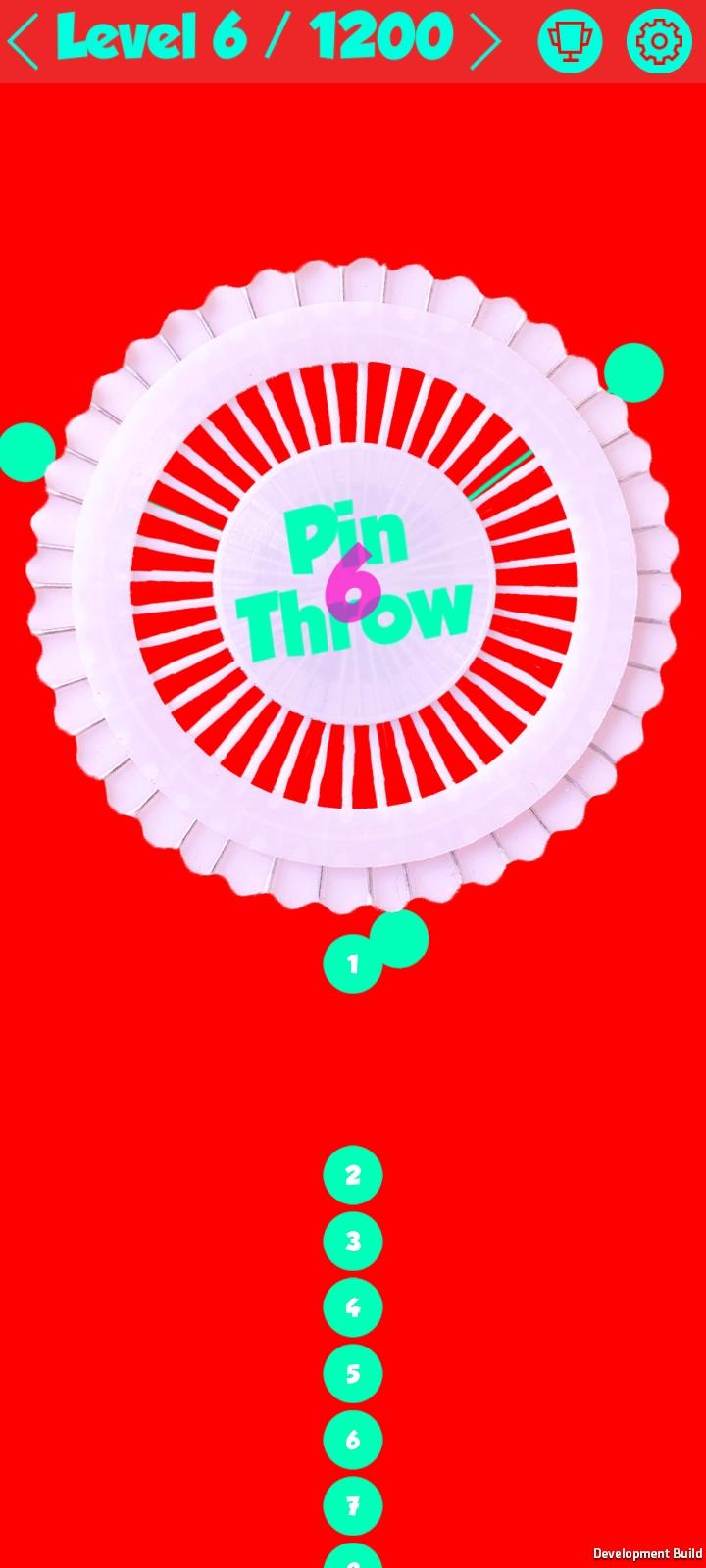 Pin Throw - Circle of Pull Pin Game Screenshot