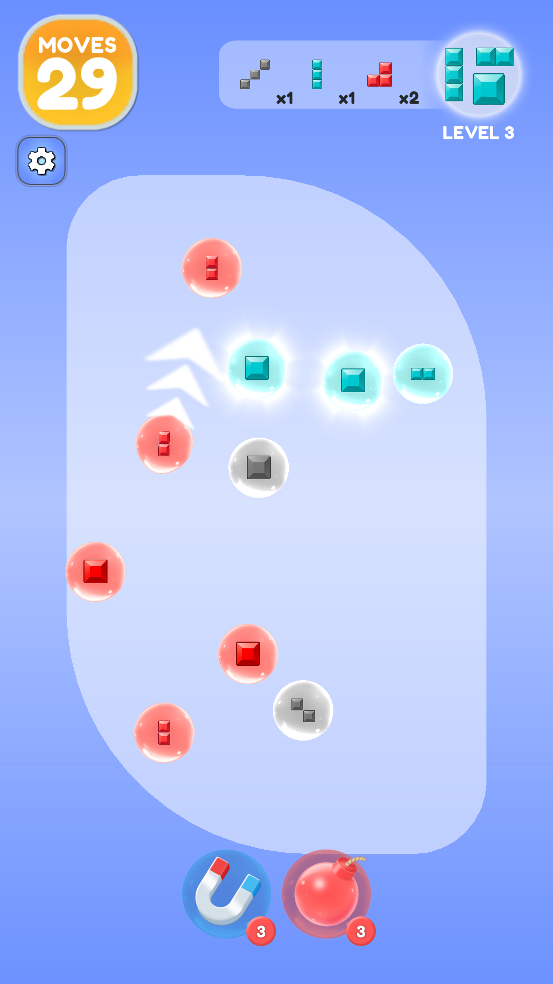 Color Block Bubble Merge Game Screenshot