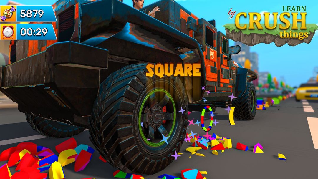 Screenshot of Monster Trucks Game 4 Kids - Learn by Car Crushing