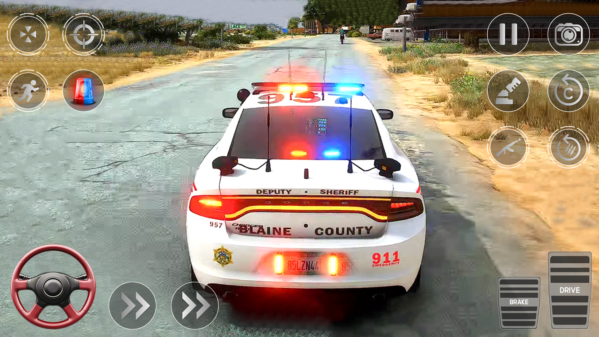 Drive Police Parking Car Games Game Screenshot