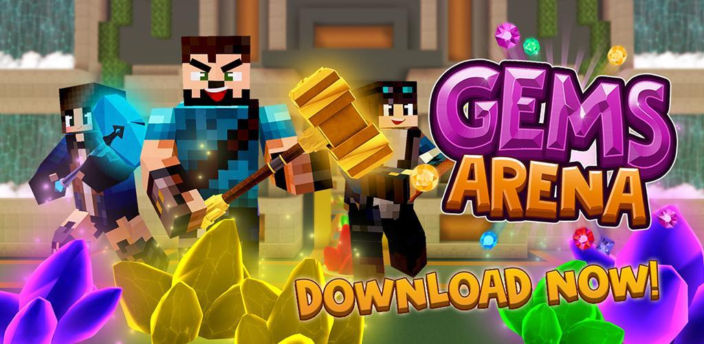 Banner of Gems Arena: giochi 1v1 in Crafting & Building World 
