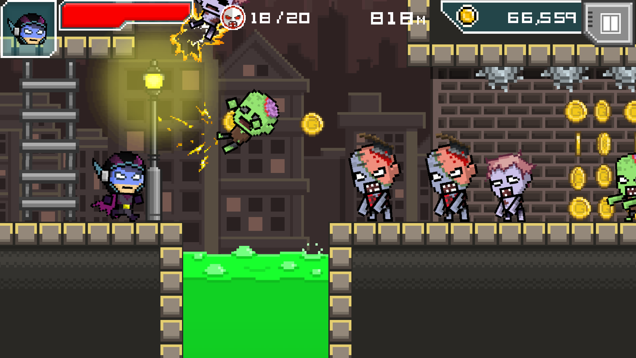 HERO-X: DASH! Game Screenshot