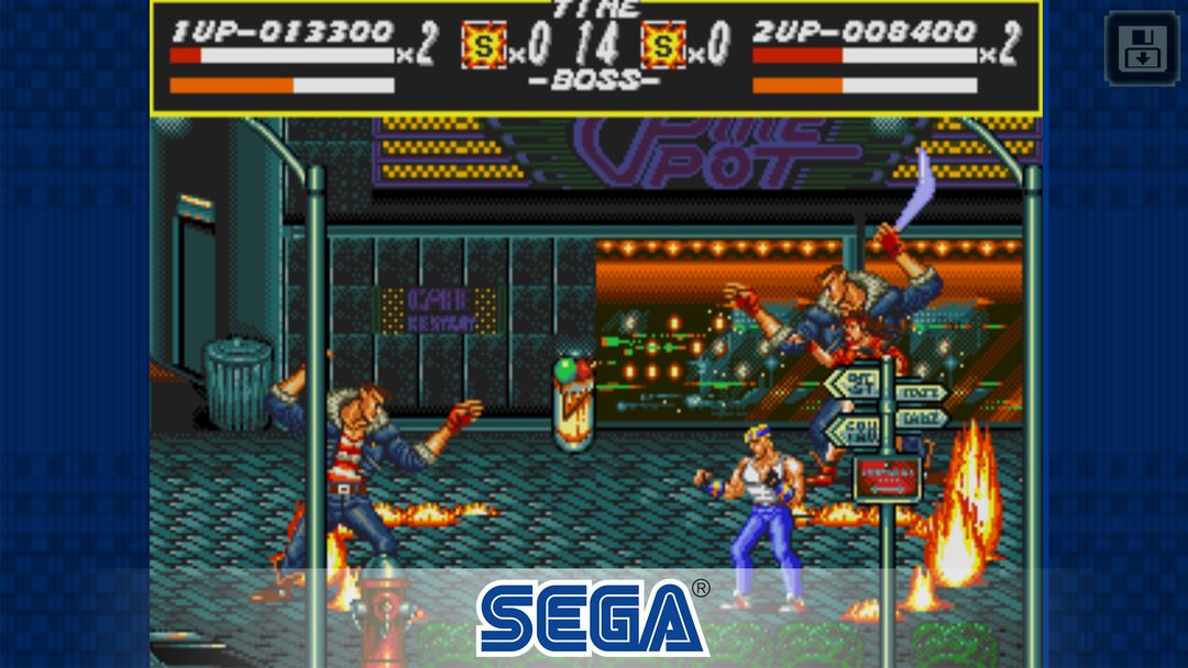 Streets of Rage Classic 게임 스크린 샷