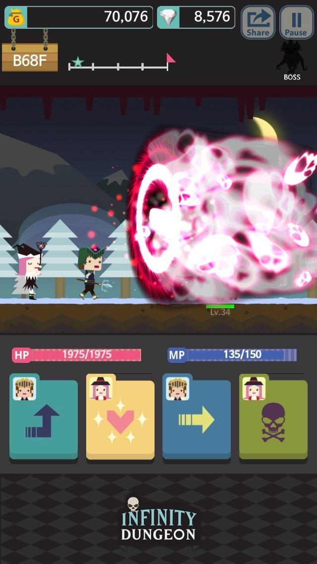 Infinity Dungeon Game Screenshot