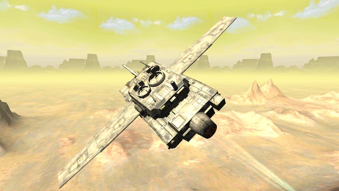 Screenshot of Flying Battle Tank Simulator