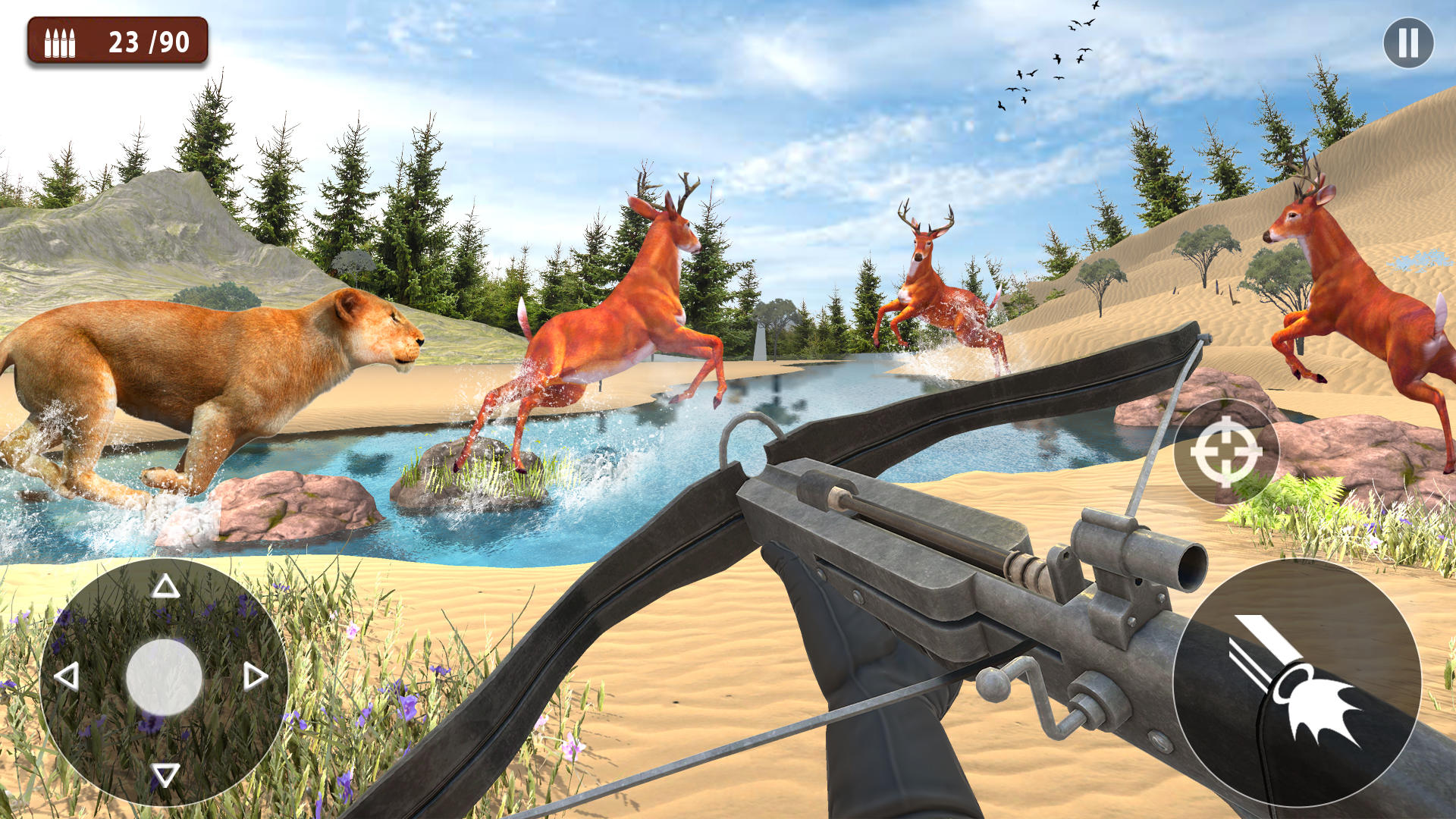 Wild Lion Hunt: Archery Hunter Game Screenshot