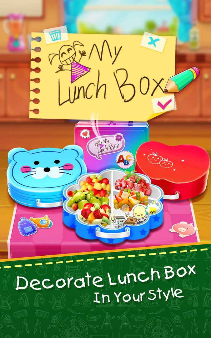 Screenshot of School Lunch Food Maker 2