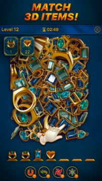 Dazzly Match 3D: Gem Matching 遊戲截圖