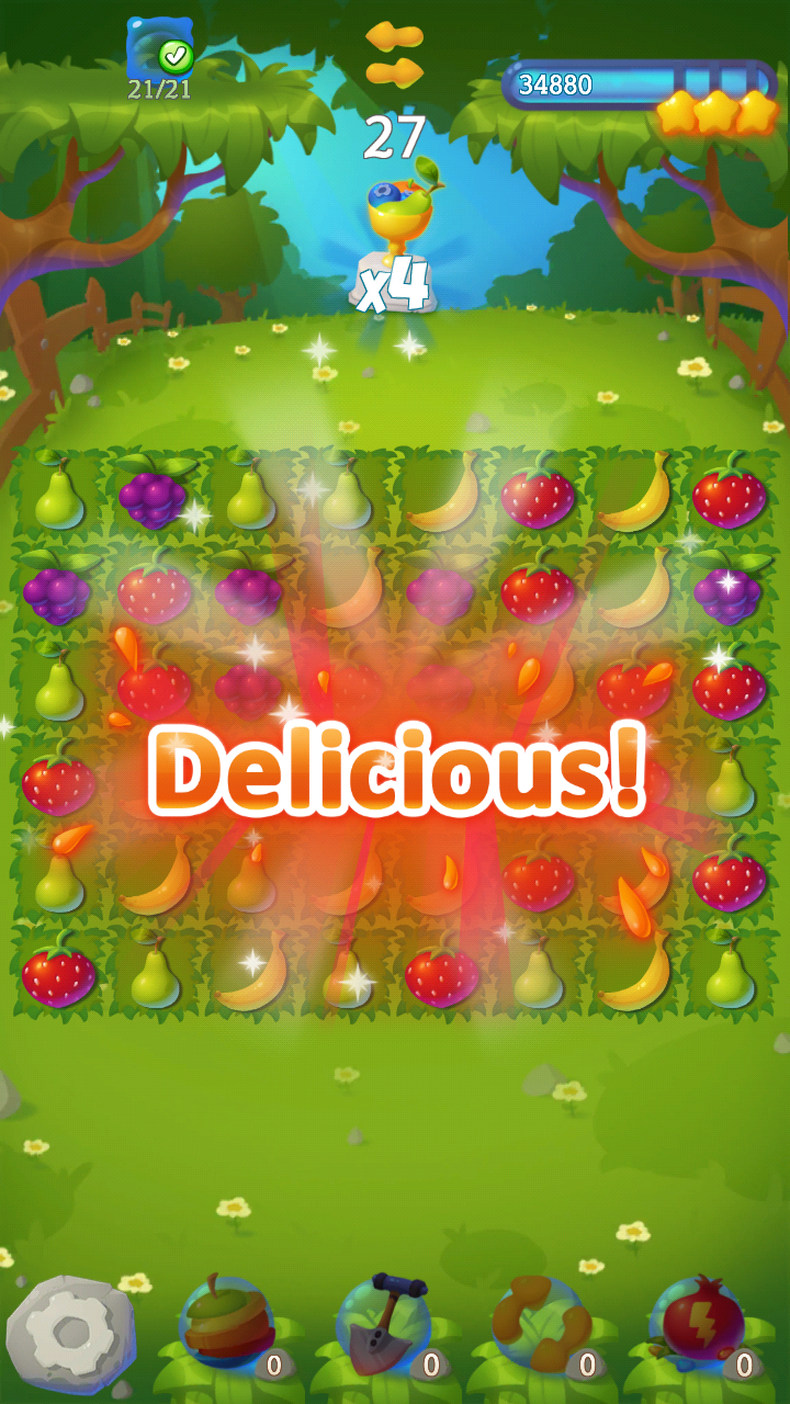 フルーツヤード：マッチ3マニア ゲームのスクリーンショット
