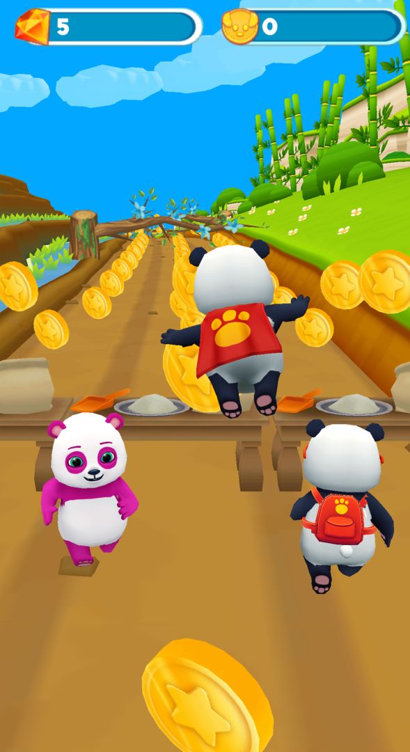 Baby Panda Run screenshot game