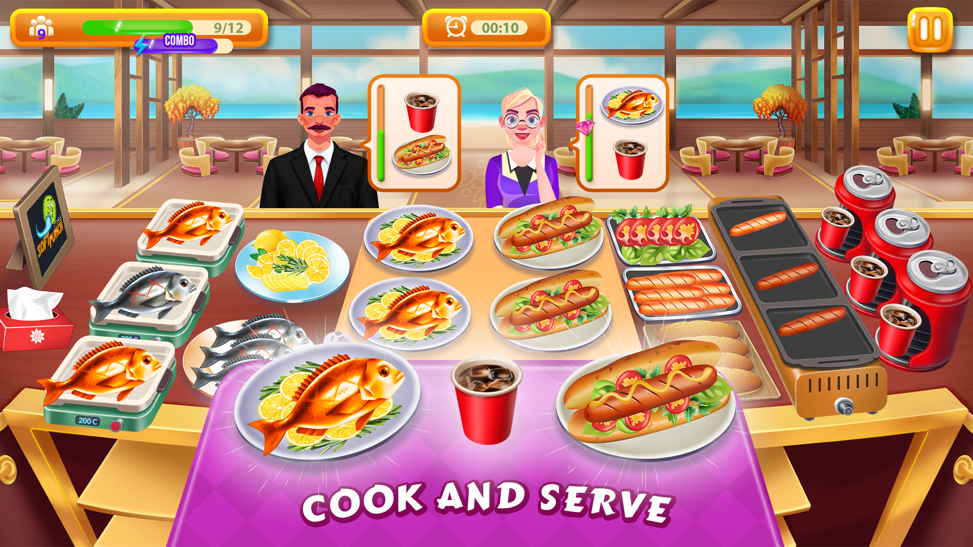 Скриншот игры Cooking games Tasty restaurant