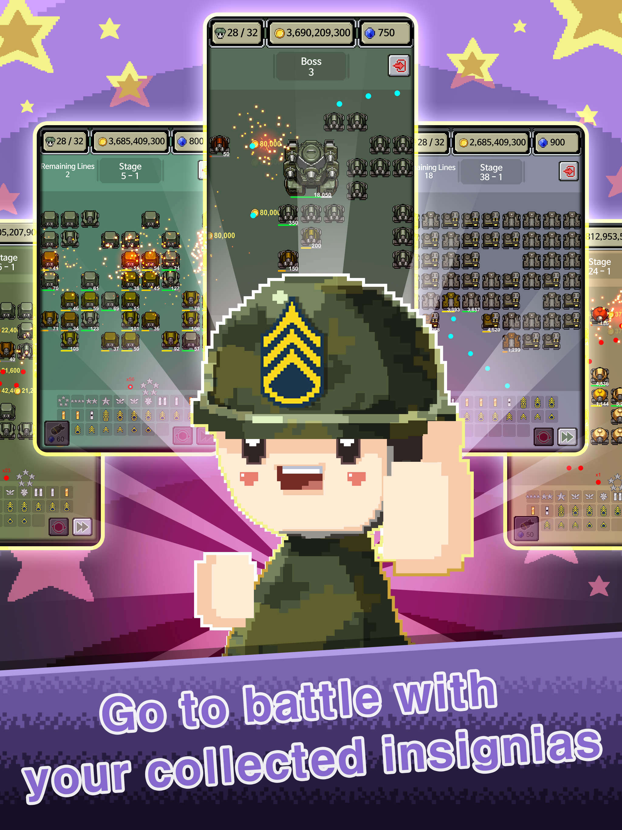 Raising Rank Insignia Game Screenshot