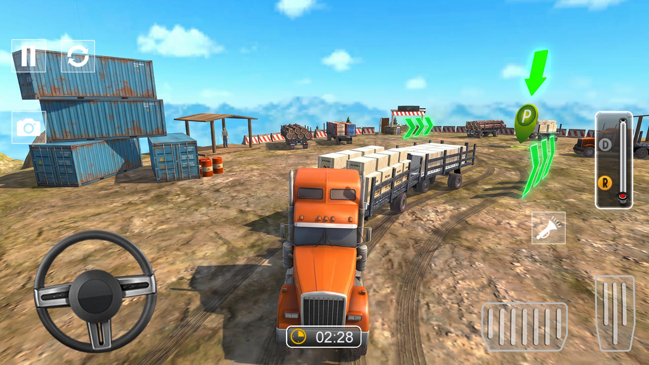 Truck Driving Transport Sim 3D 遊戲截圖