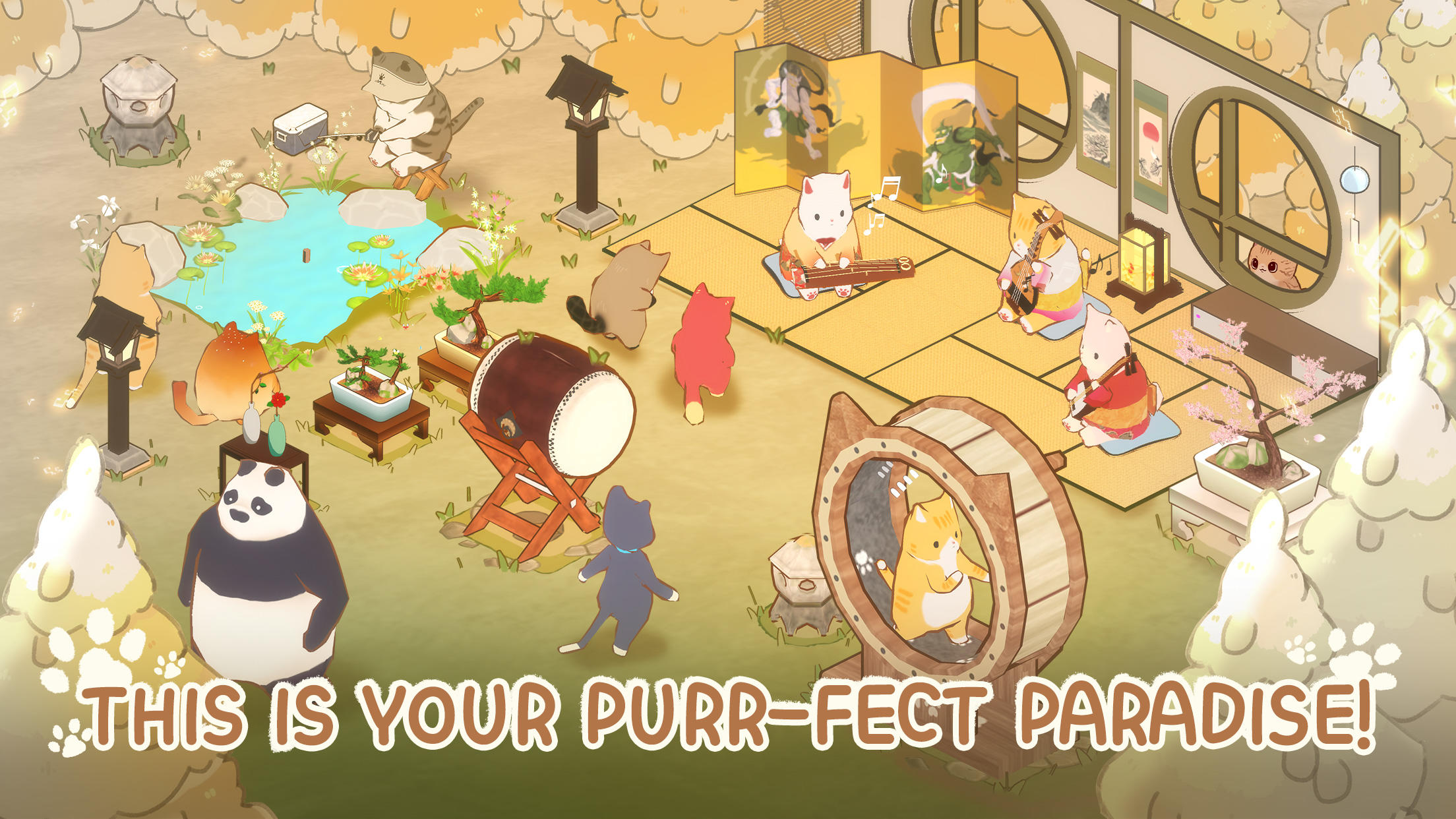 Cat Garden - Food Party Tycoon screenshot game