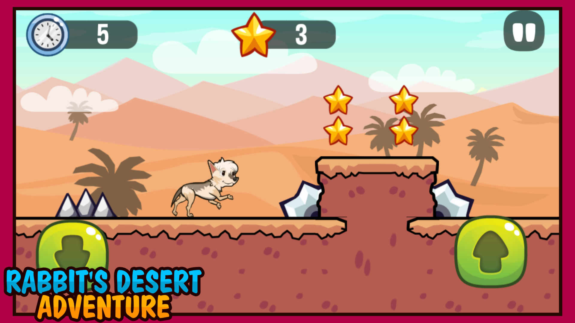 Rabbit's Desert Adventure Game Screenshot