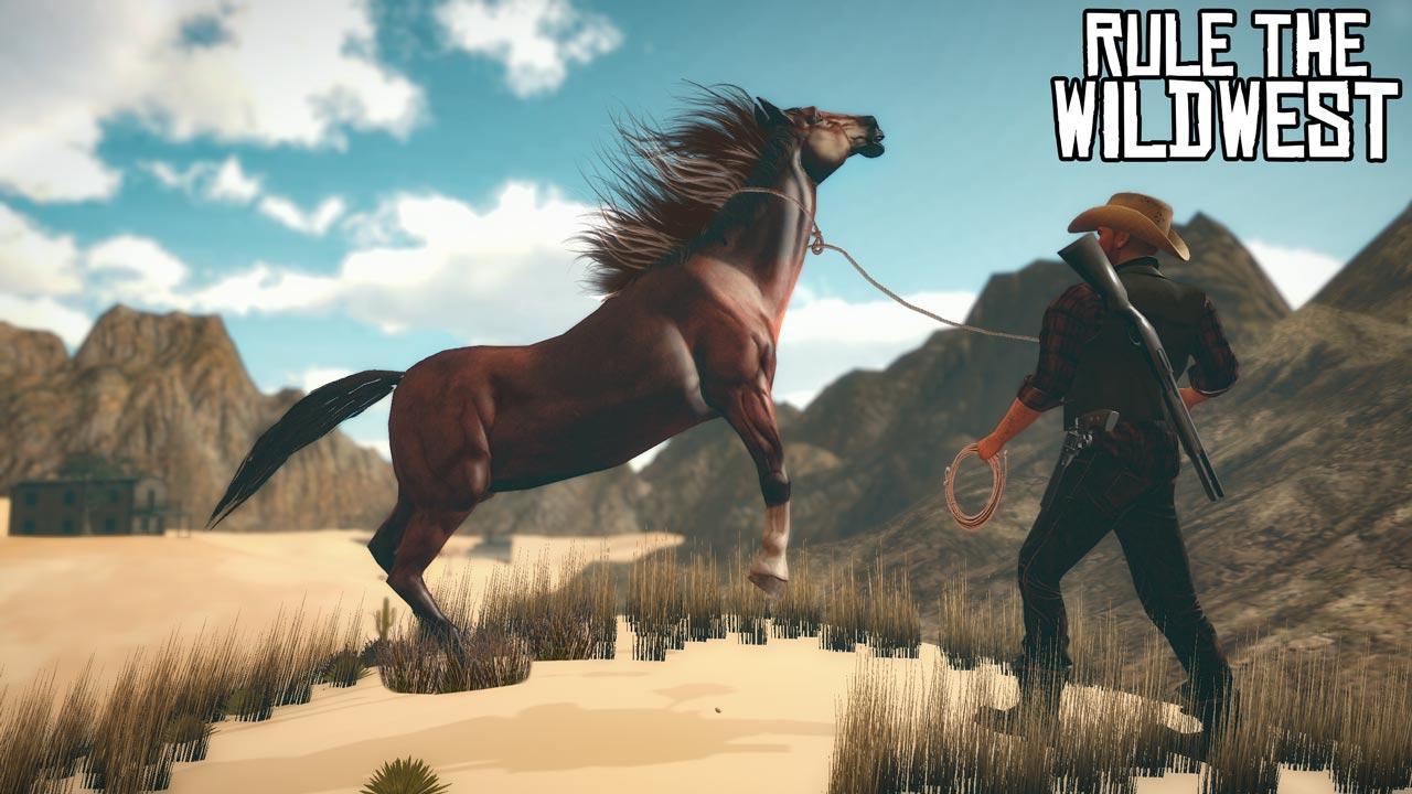 Wild West Gunslinger Cowboy Rider Game Screenshot