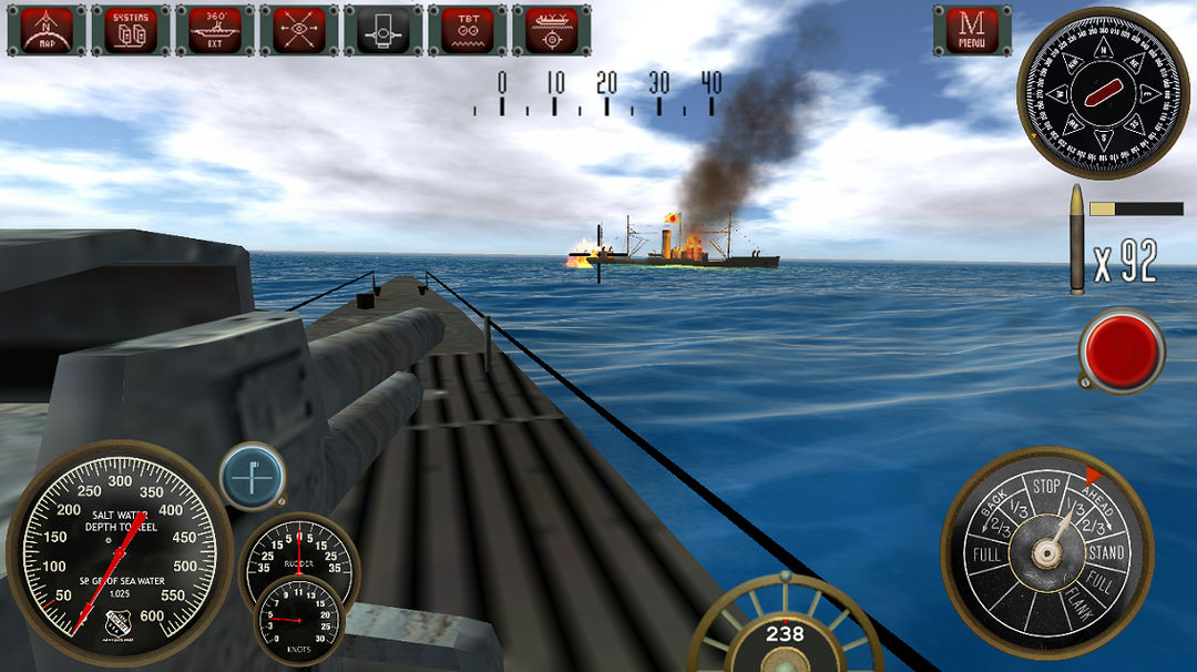 Silent Depth Submarine Sim 게임 스크린 샷