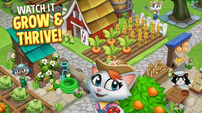 Скриншот игры Kitty City: Harvest Valley