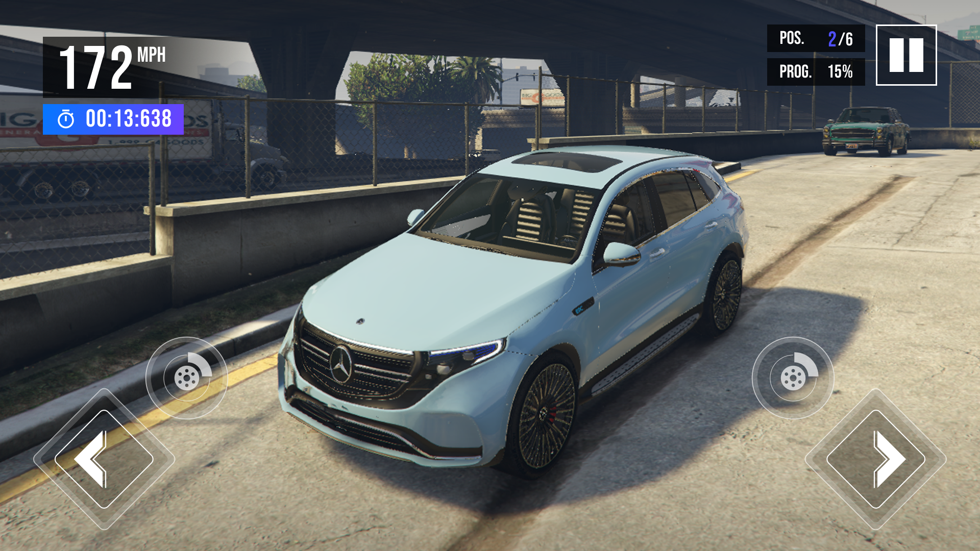 Drive Mercedes EQS: Car Sim Game Screenshot