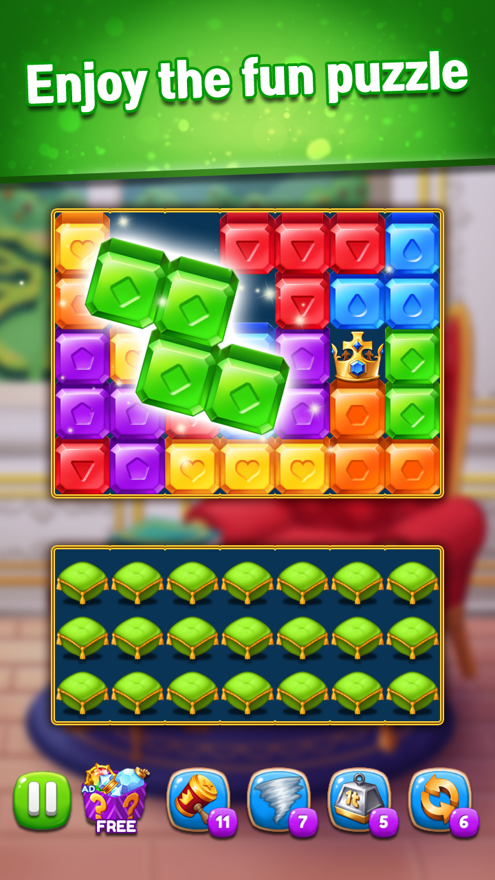 Jewels King : Castle Blast Game Screenshot