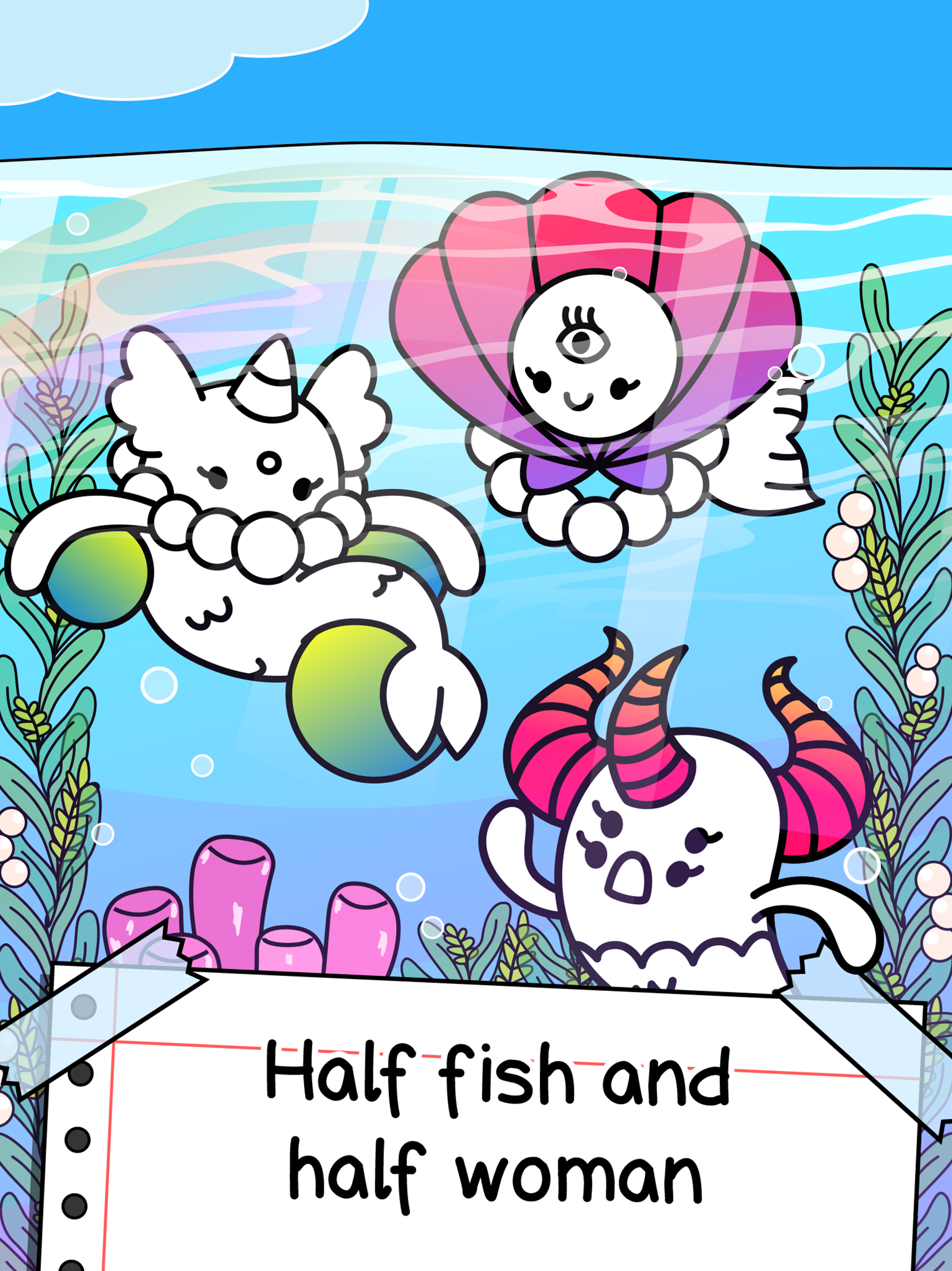 Скриншот игры Mermaid Evolution: Merge Game