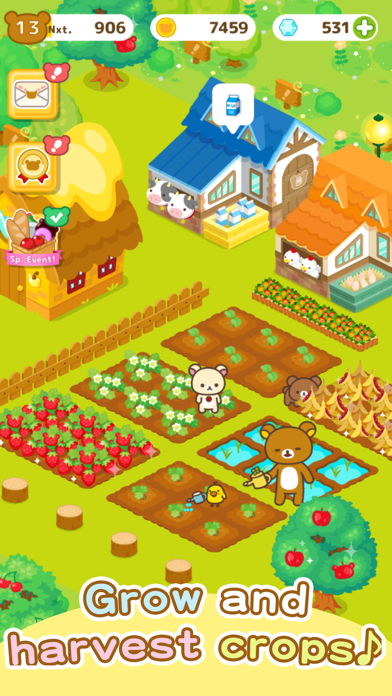 Rilakkuma Farm farming game ภาพหน้าจอเกม