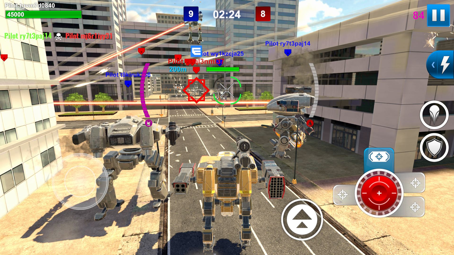 Screenshot of Mech Wars: Multiplayer Robots Battle