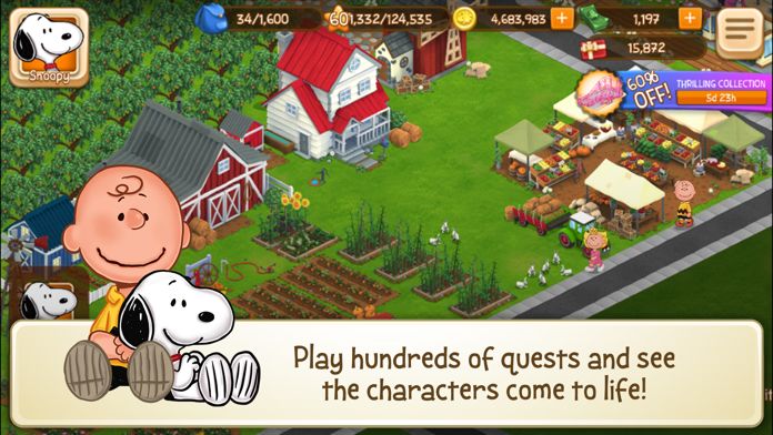 Peanuts: Snoopy Town Tale screenshot game