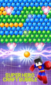 Super Hero Craft Bubble Game Screenshot