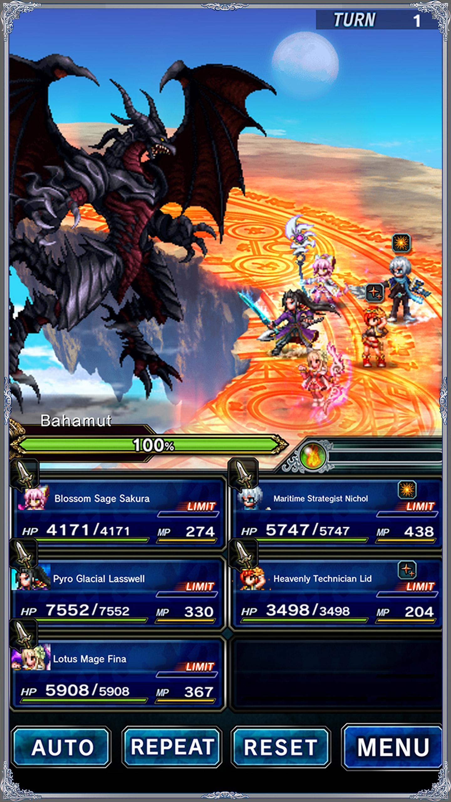 FINAL FANTASY  BRAVE EXVIUS ゲームのスクリーンショット