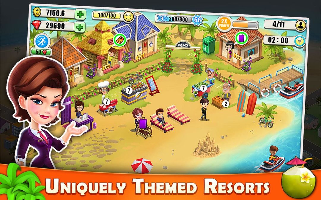 Resort Tycoon : Hotel Simulation遊戲截圖
