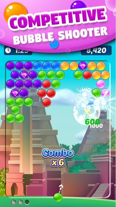 Screenshot of Bubble Shooter Arena - Skillz
