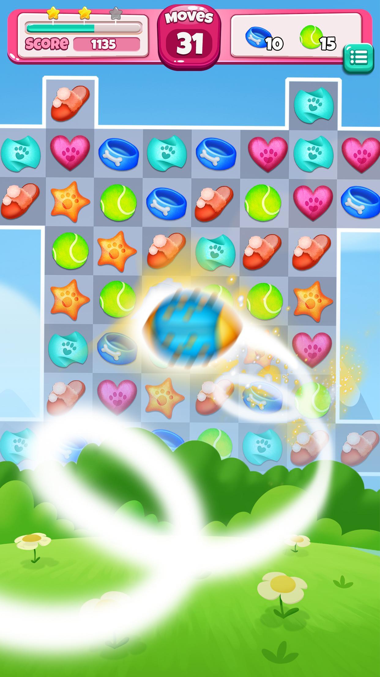 Pet Power Match 3 ภาพหน้าจอเกม