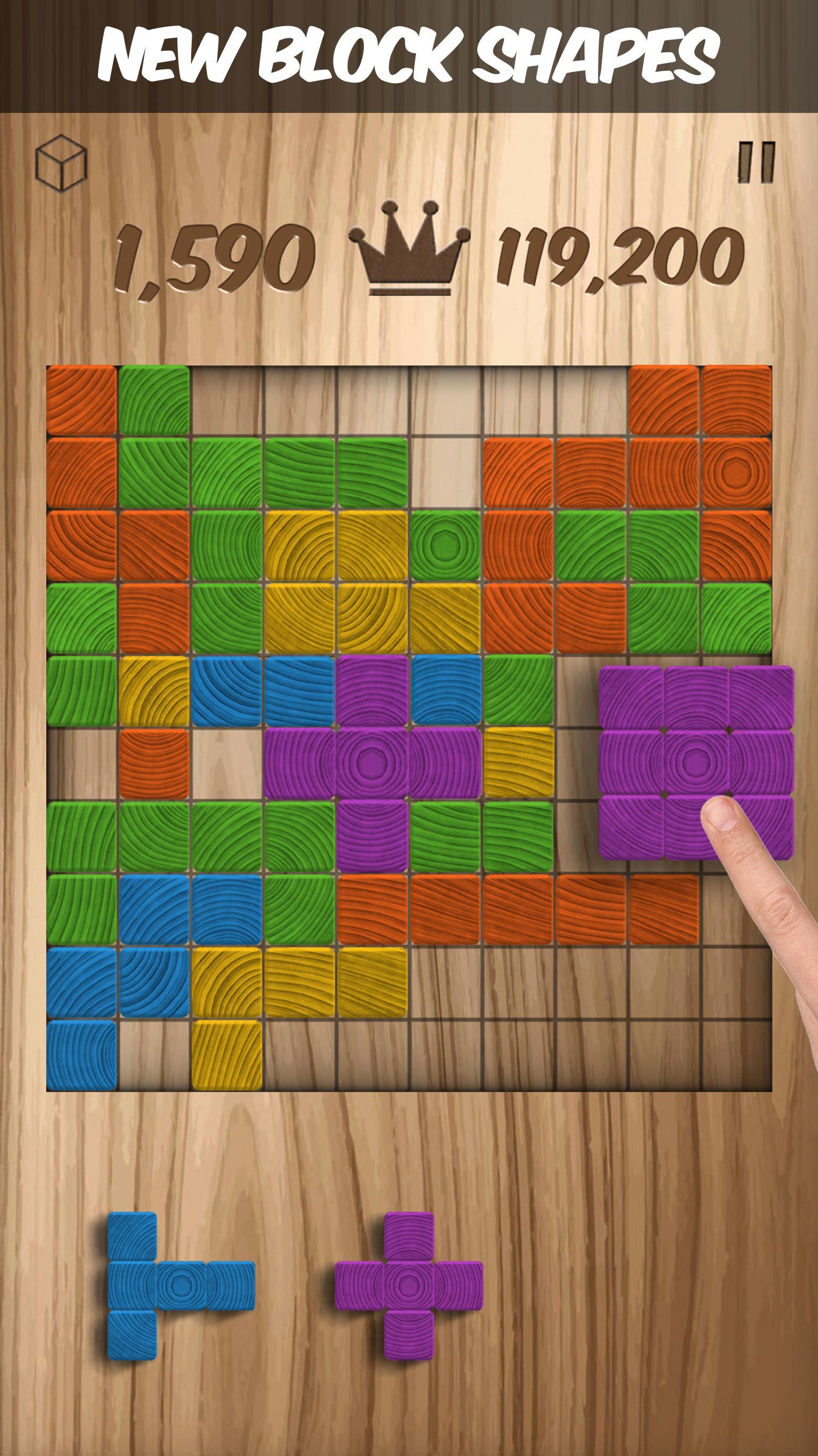 Cuplikan Layar Game Woodblox Puzzle Wooden Blocks