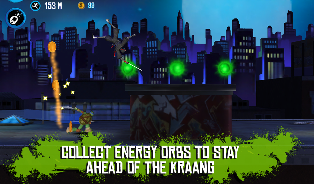 TMNT: ROOFTOP RUN Game Screenshot