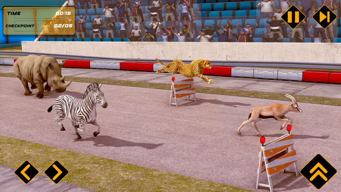 Wild Animal Race Horse Racing Game Screenshot