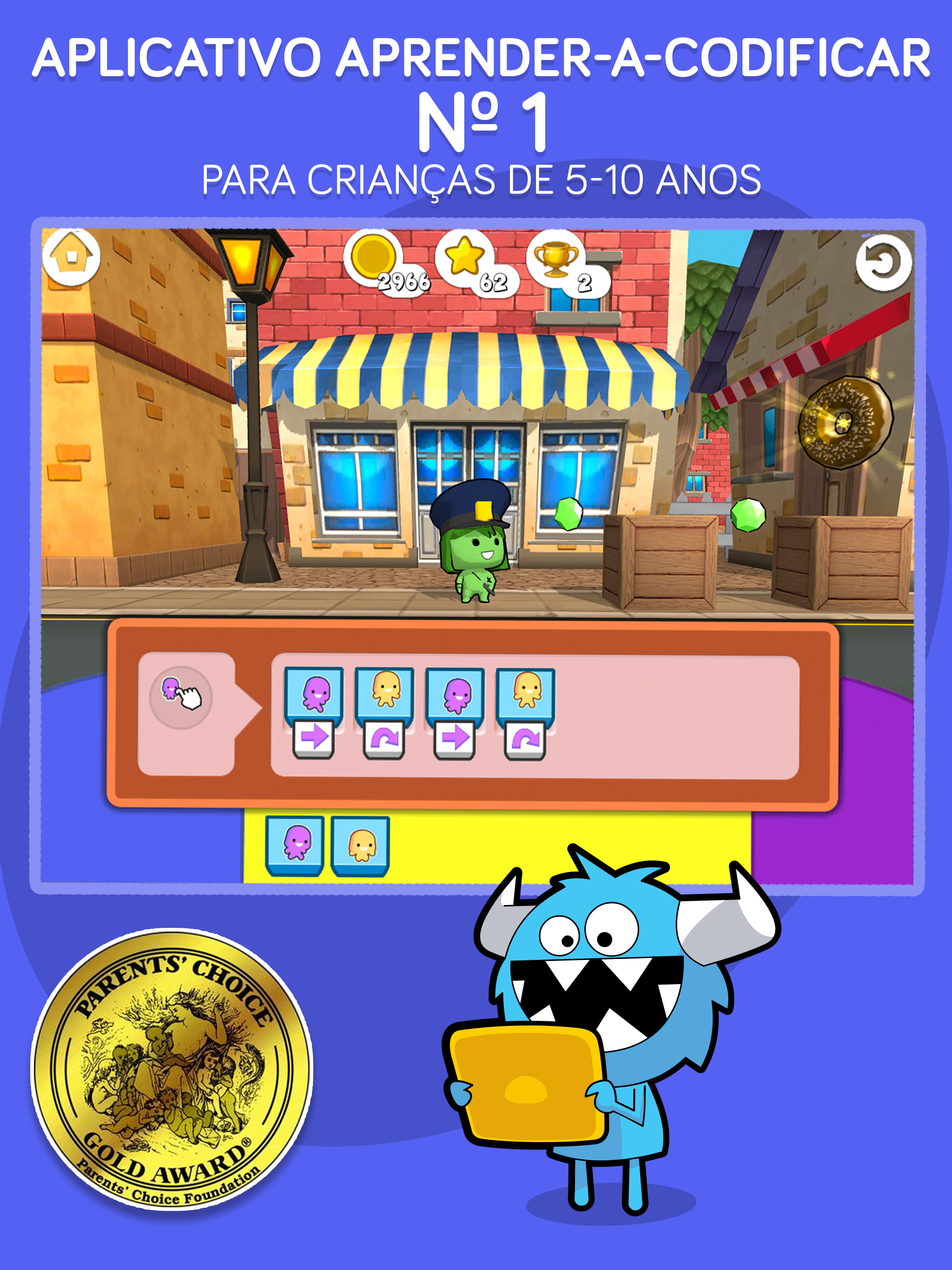 Captura de Tela do Jogo codeSpark codificação infantil