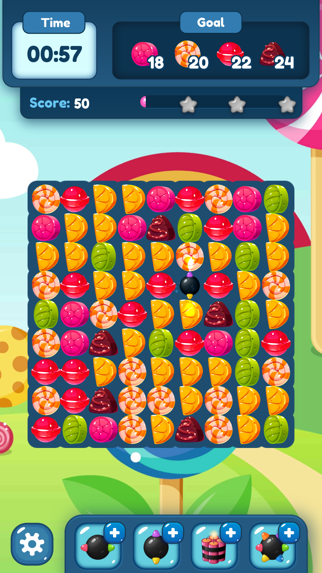Hard Candy Puzzle Match 3遊戲截圖