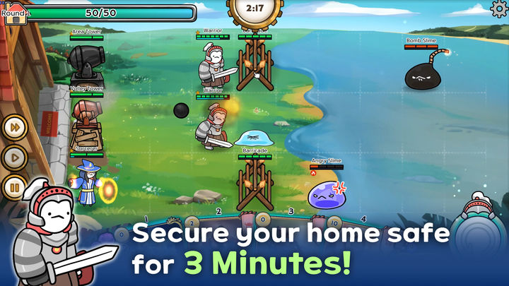 Screenshot 1 of 3 Minute Heroes: Card Defense 